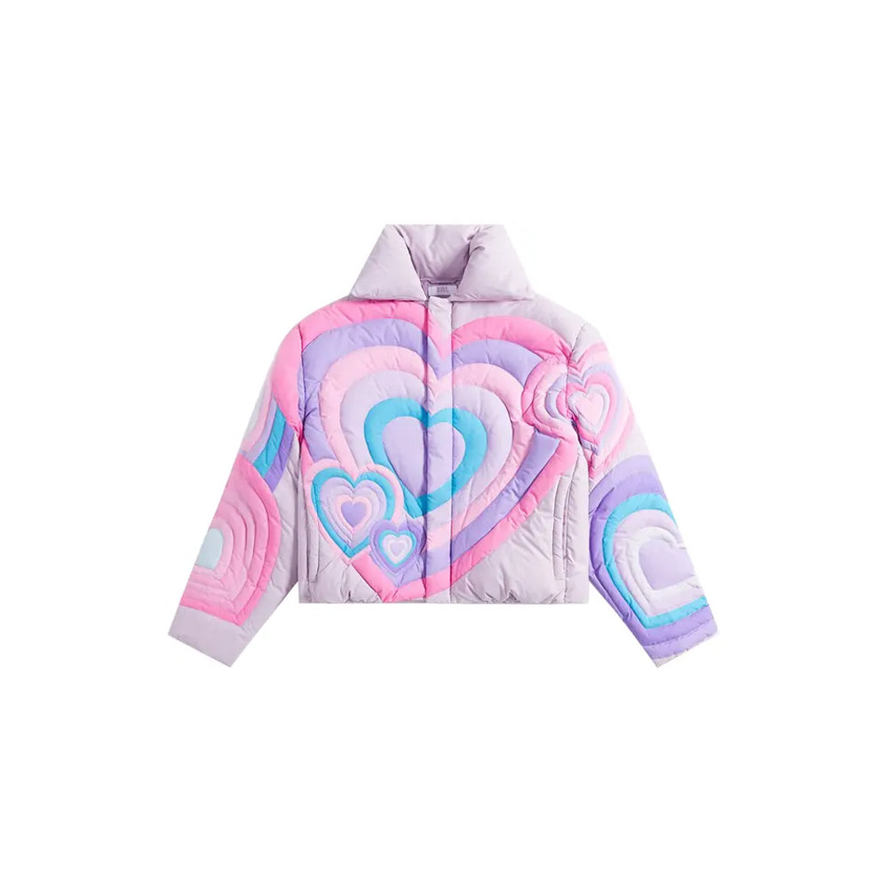 ERL Hearts Puffer Jacket Multicolors