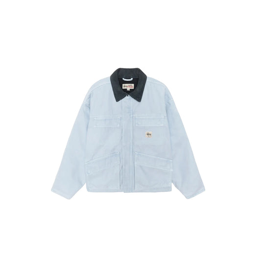 Stüssy Washed Canvas Shop Jacket Ice Blue