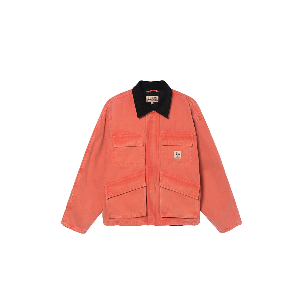 Stüssy Washed Canvas Shop Jacket Orange